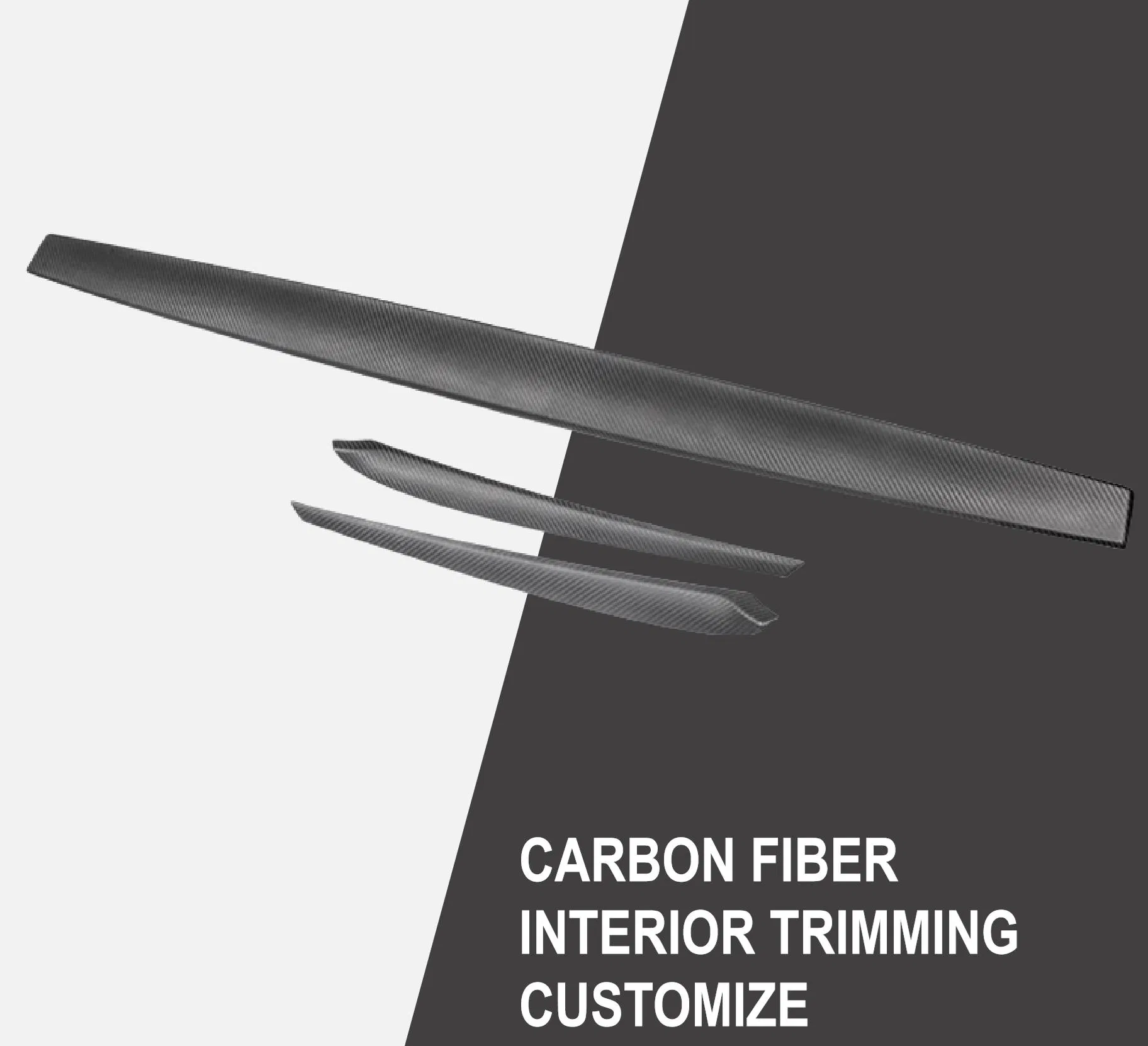 3K Carbon Fiber Car Parts with Custom Color Modification