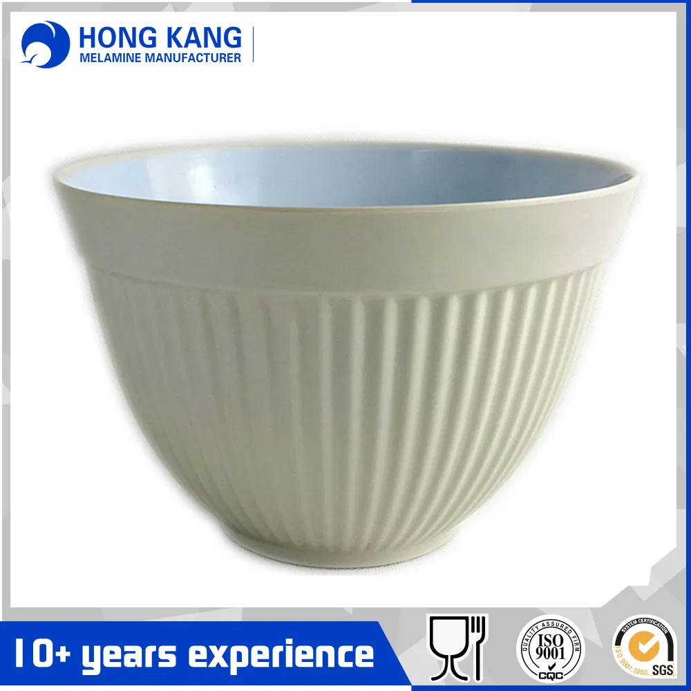 Two Tone Round Melamine Salad Bowl