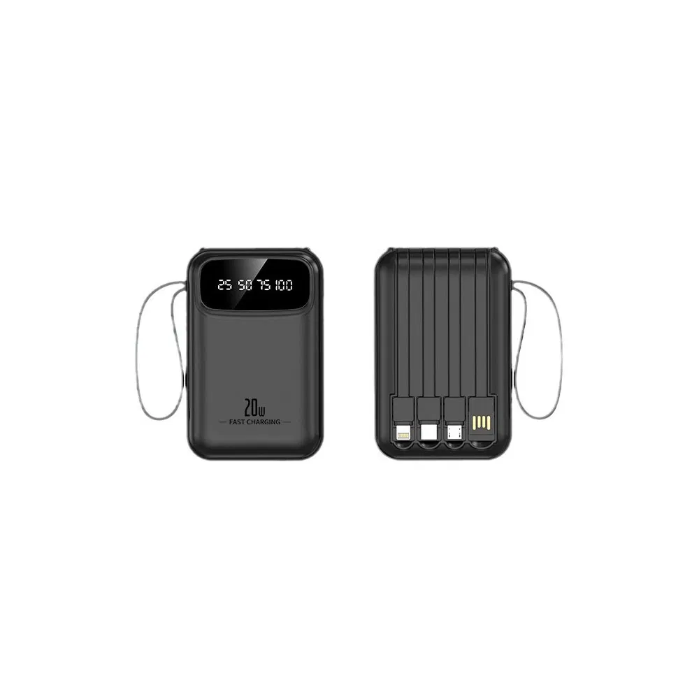 Портативный пауэрбанк 20000 мАч, компактный