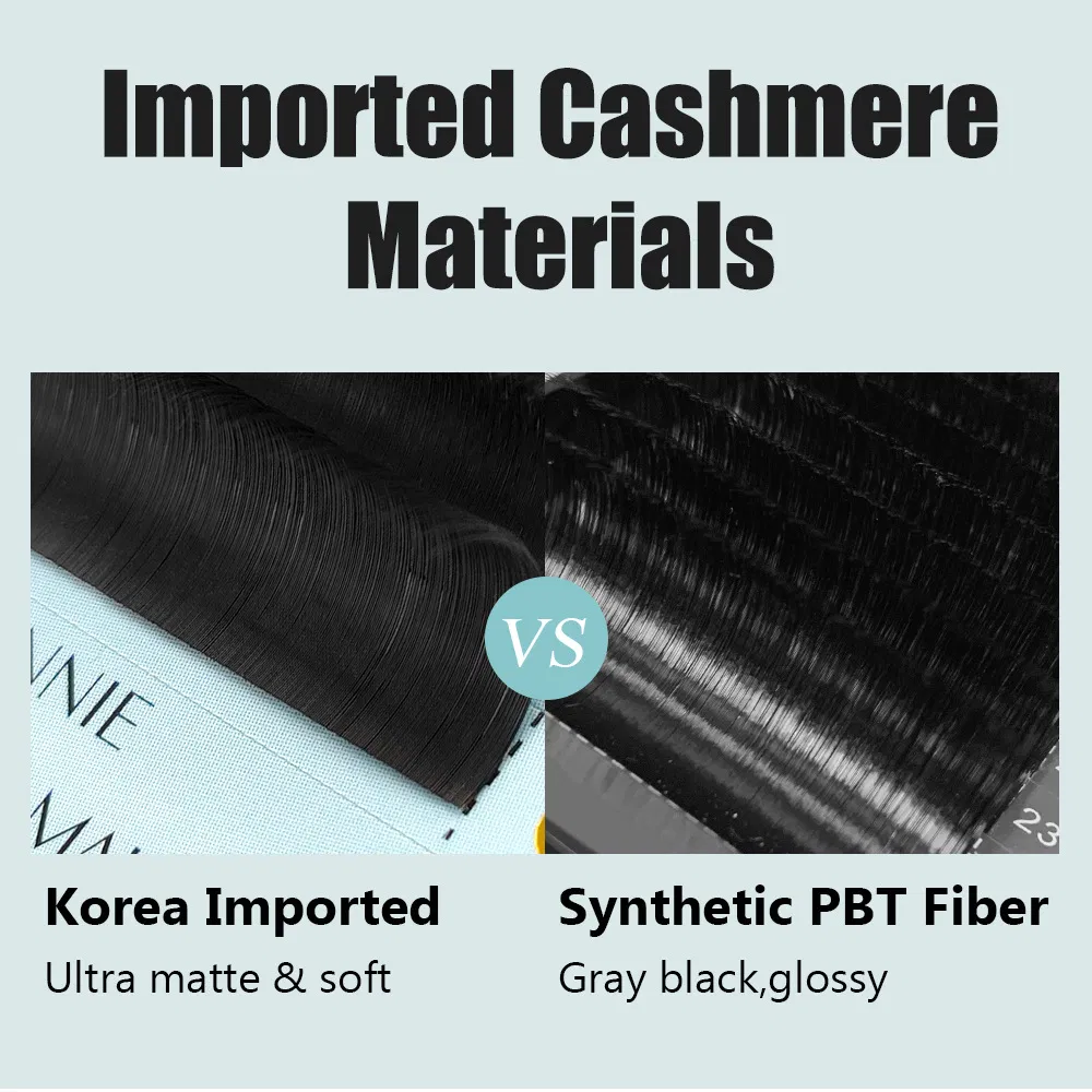 Matte Black Cashmere Lash Extensions Volume Trays J C Cc D Curl Eyelashes