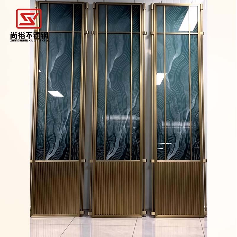 Living Room Metal Decorative Room Divider Stainless Steel Screen Partition