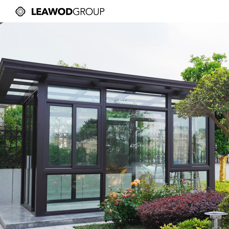 Factory Supply Stylish Sunroom for Villa with Aluminum Frame and Glass Panels
