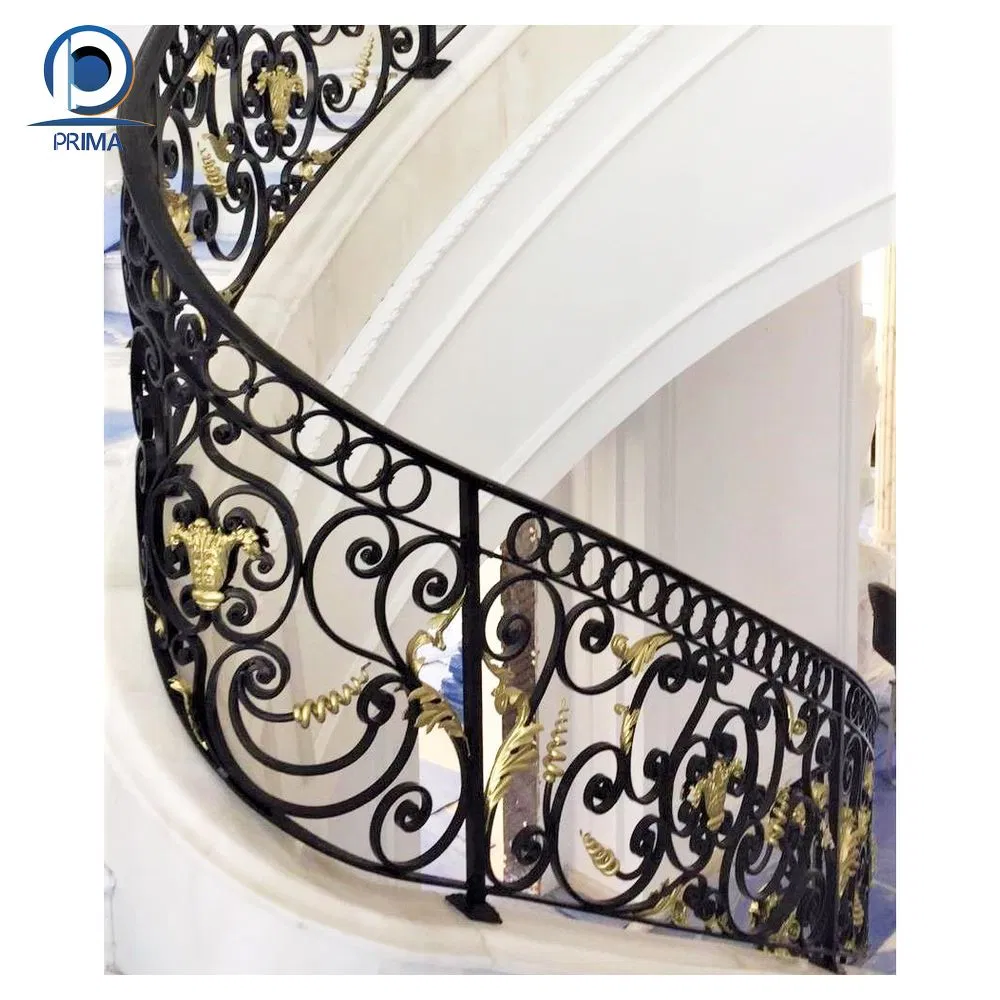 Metal Garden Small Fence Outdoor Used Wrought Iron Stair Customized Railing