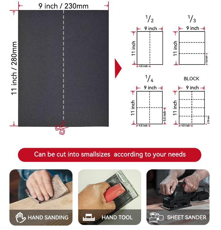 Водостойкая наждачная бумага из карбида кремния
