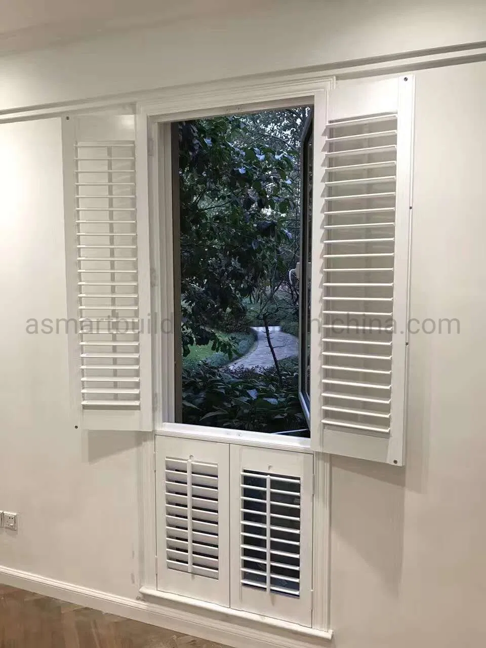 PVC Shutter Window Shutter PVC Shutter Bi Folding Door with Anti-UV White Color Profiles for Glass House Window Door and Partition with Best Factory Price