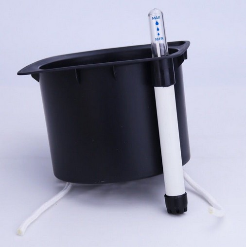 Горшок квадратный с автополивом декоративный с поддоном