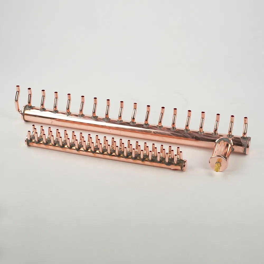 Welding Copper Manifold Header with Ball Valve Copper Pipe Fittings