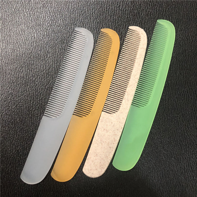 Wheat Straw Plastic Hair Brush Hotel Comb with Customized Logo