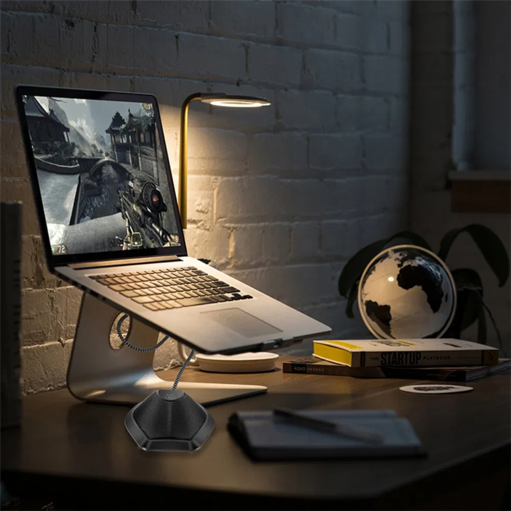 Touch Mute Microphone Built-in Sponge Noise Reduction