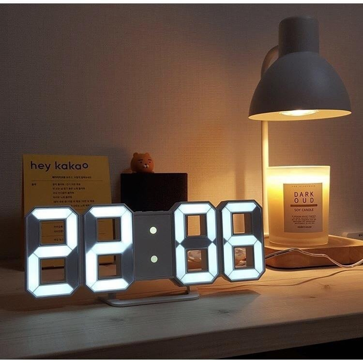 3D LED Digital Clock Wall Decoration Glow Night Mode Decoration for Bedroom Adjustable Electronic Watch Room Decor Aesthetics