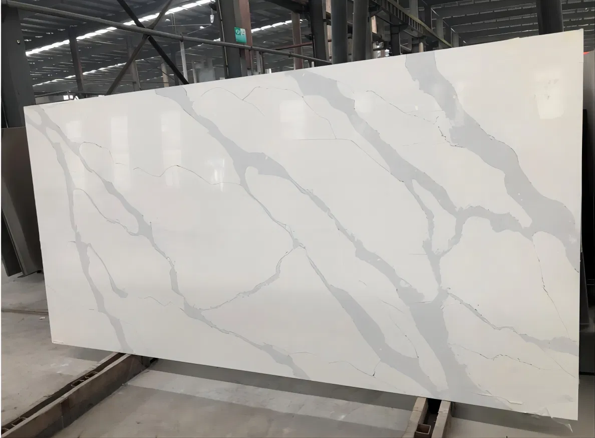 Quartz Stone Slabs for Kitchen Countertop OEM/ODM (Calacatta/Carrara/Solid colors/etc.)