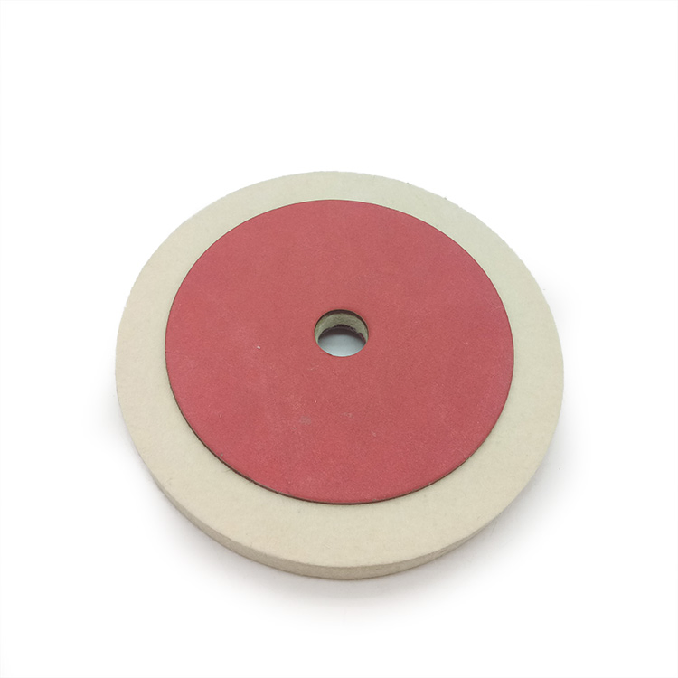 100% Wool Grinding Wheel 7 Inch Red Wool Felt Polishing Wheel