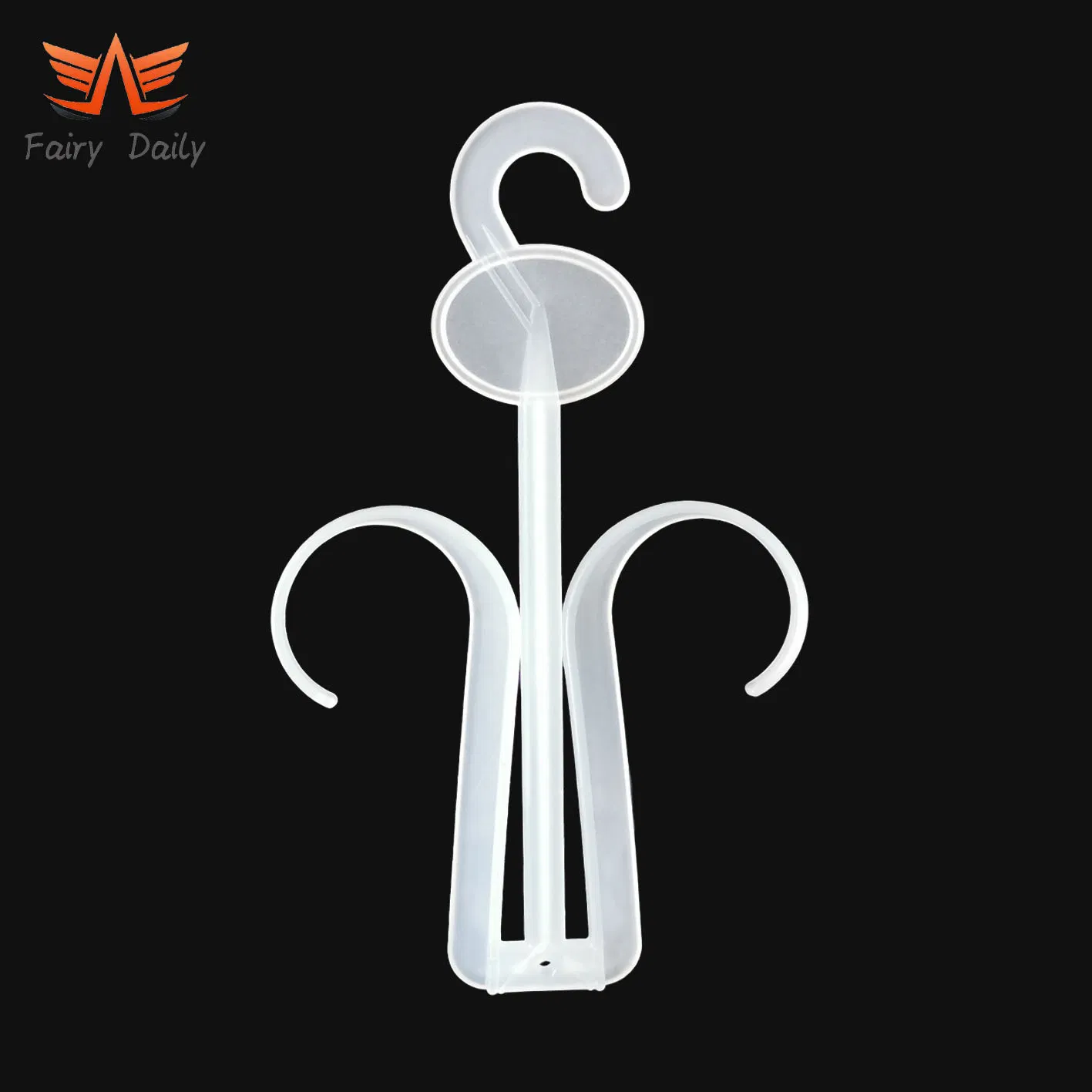 Plastic Slippers Drying Shelf Hanger Shoe Display Double Hook for Closet