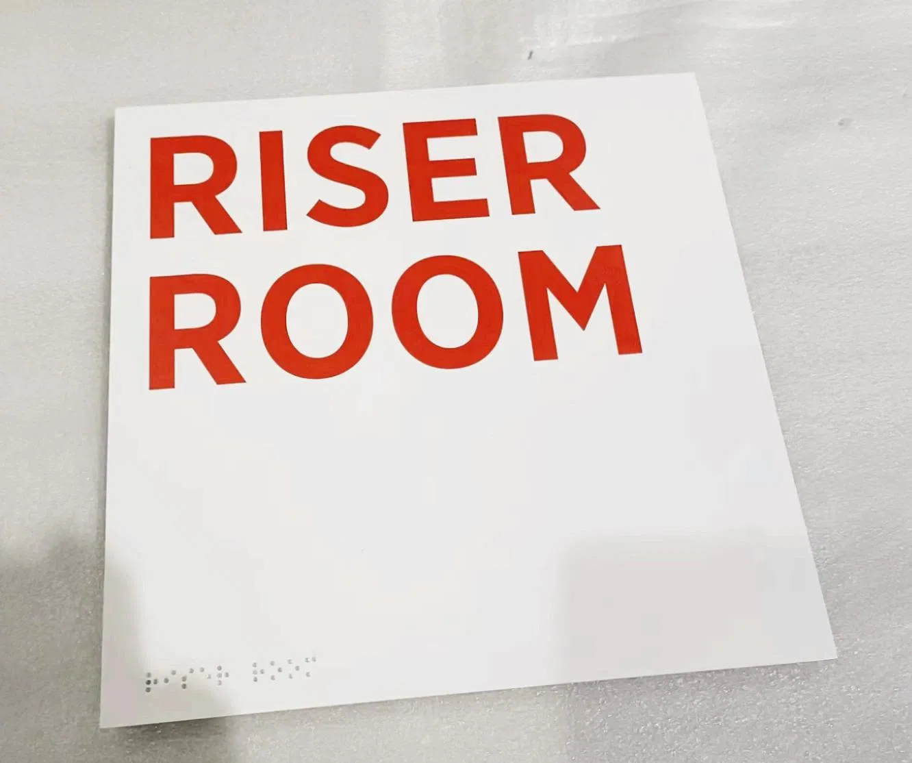 High-Quality Indoor Braille Signs with Custom UV Printing