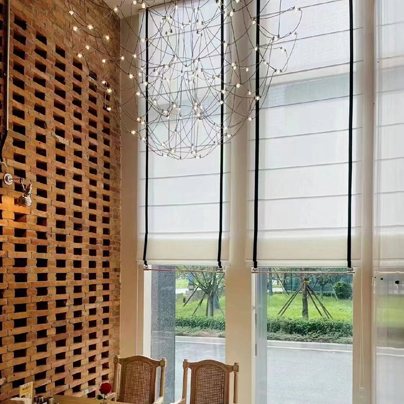 Unshade, Insulation, Ventilation Roman Curtain