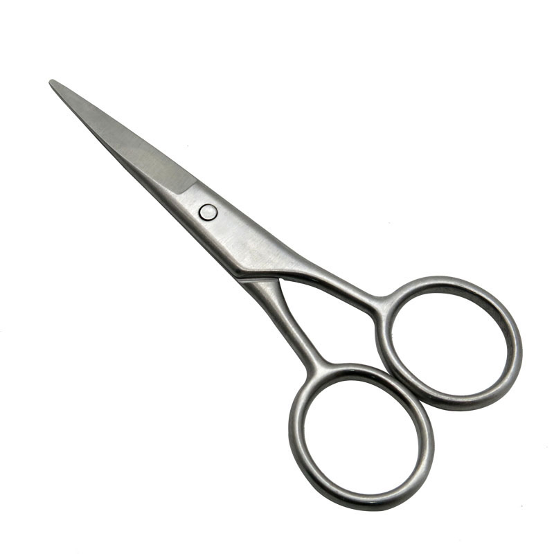 3.5mm Thickness 4inch S/S Beauty Eyebrow & Nose Hair Manicure Cuticle Nail Scissors Q