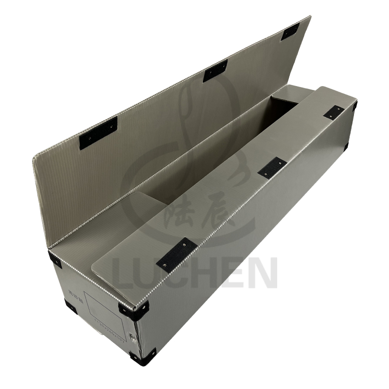 Foldable Plastic Container Hollow Sheet PP Shipping Box with Optional Functions