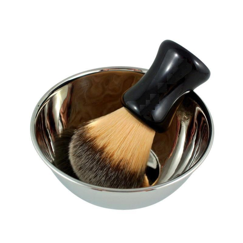 Wooden Shaving Brush and Bowl Set, Shaving Care Brush