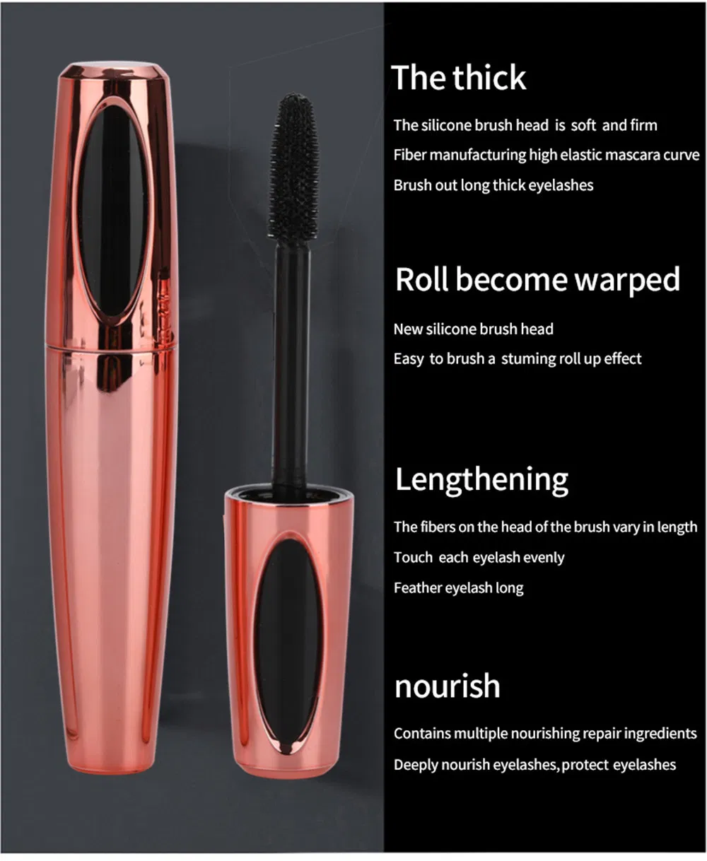 Hot Sell Waterproof Sweatproof Enhance Eyelashes Mascara Custom Logo Dense Long Lasting 4D Mascara