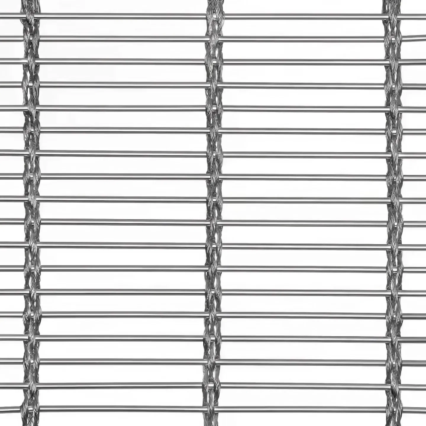 Mesh for Decorative Curtain Brass Metal Woven Wire Copper 5mm High Quality Plain Weave Stainless Steel Chain Link Mesh 10mm 2m