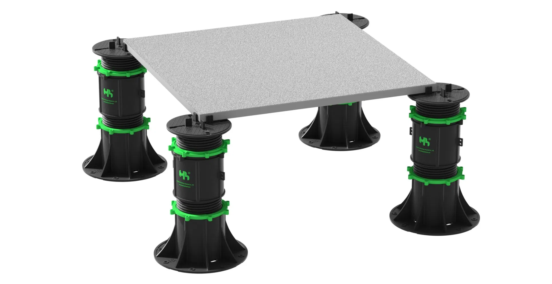 Height Adjustable Plastic Decking Support Indoor Pedestal for 2cm Tiles