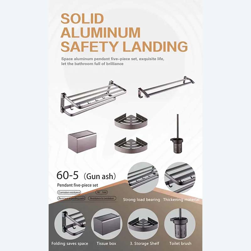 Stylish Wall Mounted Shower Caddy for Efficient Bathroom Storage