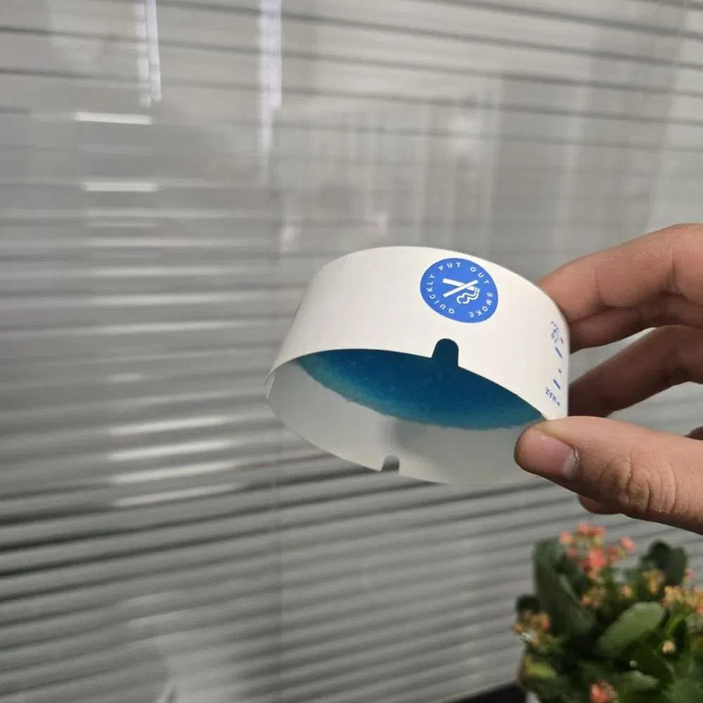 Одноразовый бумажный пепельница, экологичная и портативная