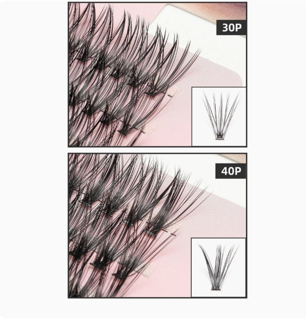 Wholesale Cheap Individual Lashes Cluster Lash Kit Private Label DIY Lashes Cluster Eyelashes
