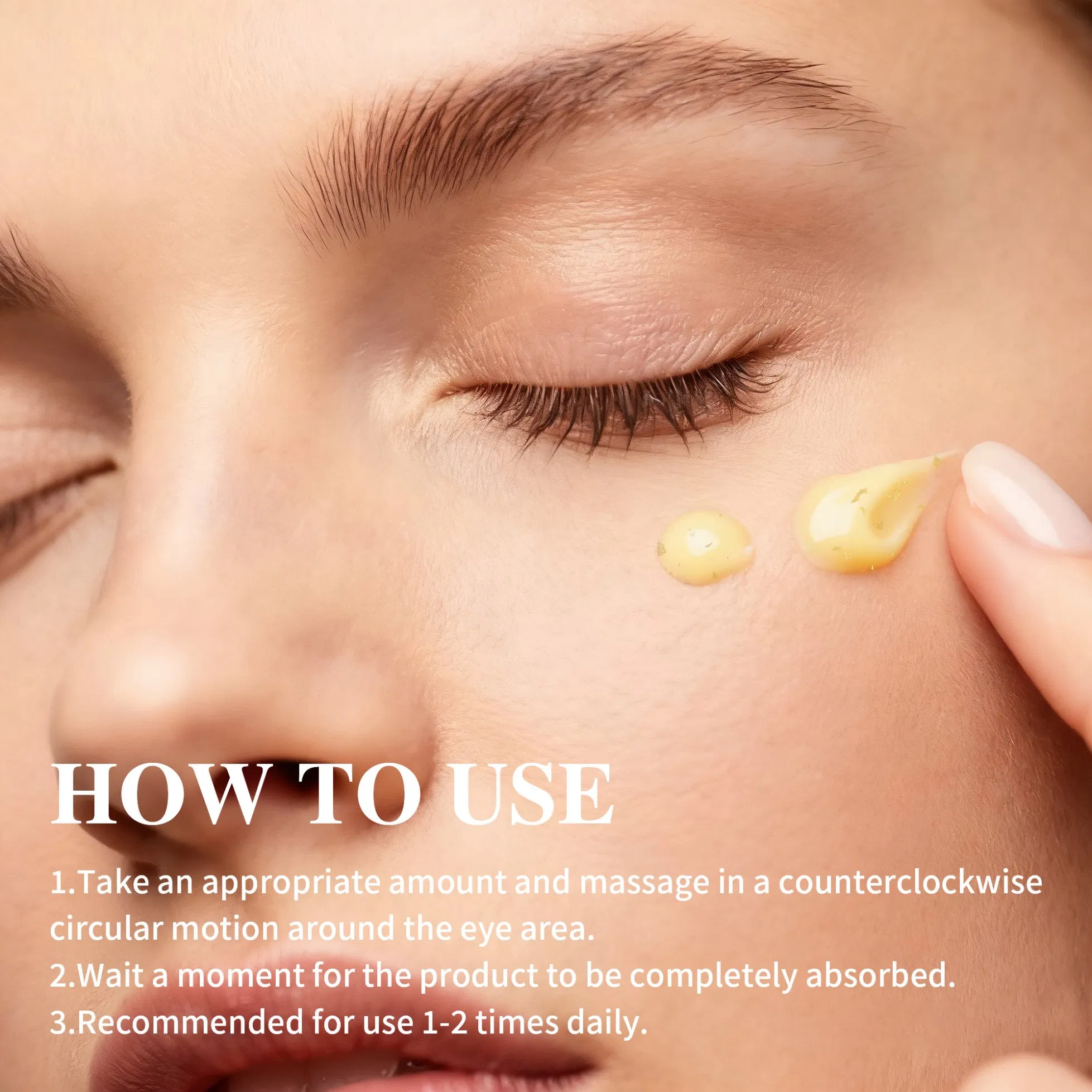 Wholesale Nourishing Moisturizing Lifting Firming Anti-Aging 24K Eye Cream for Skin Care