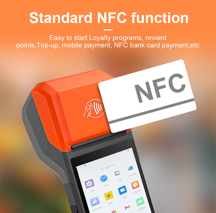 Android 14.0 OS Smart Mobile Takeaway Handheld POS Terminal with NFC Reader R330 Plus