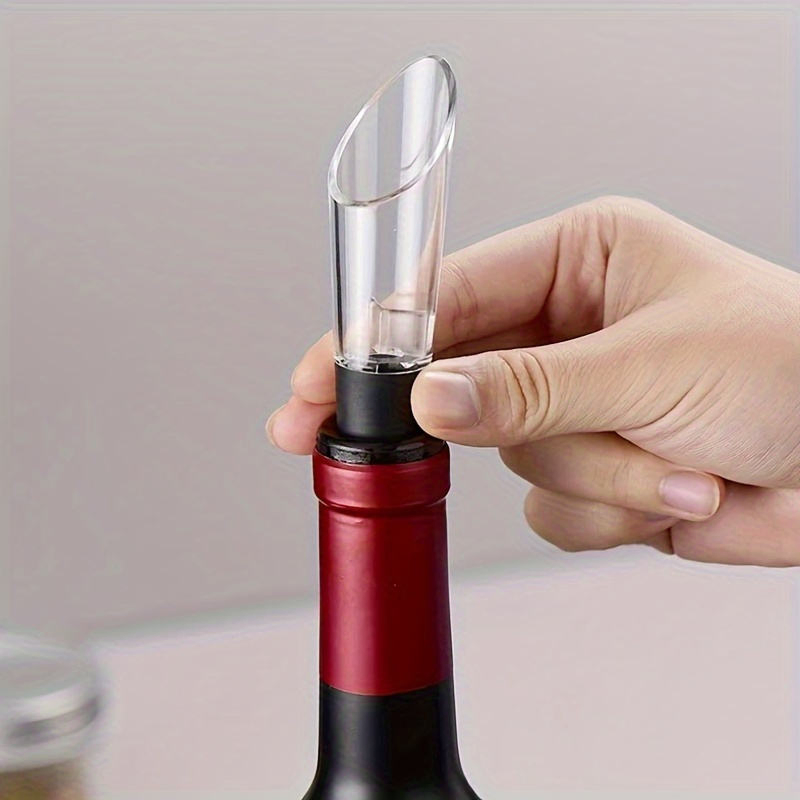 Classical Black Wine Decanter Red Wine Aerator Pourer Bottle Stopper Red Wine Pourer