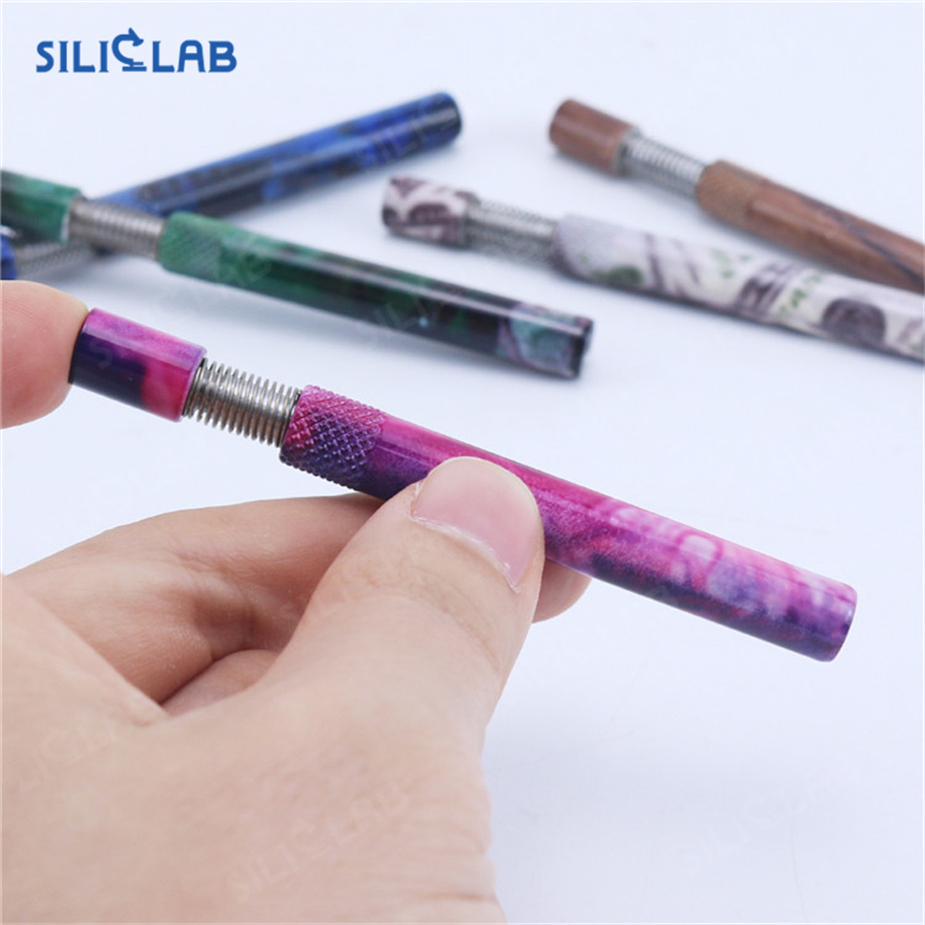 Wooden Coated Aluminum Cigarette Taster Bats One Hitter Smoking Pipe