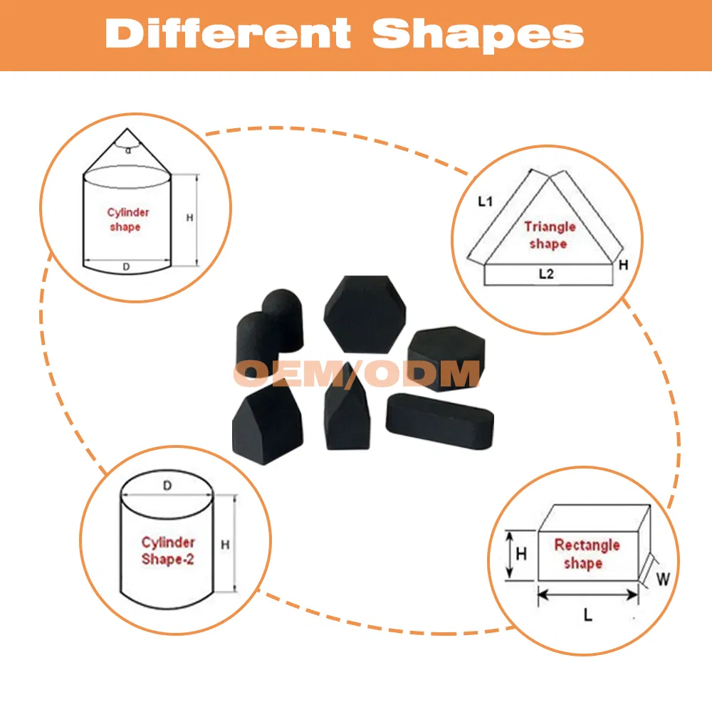 Tsp Diamond Drilling Bits Insert Polycrystalline Thermal Stable Diamond Tsp Diamond for Gauge Protection