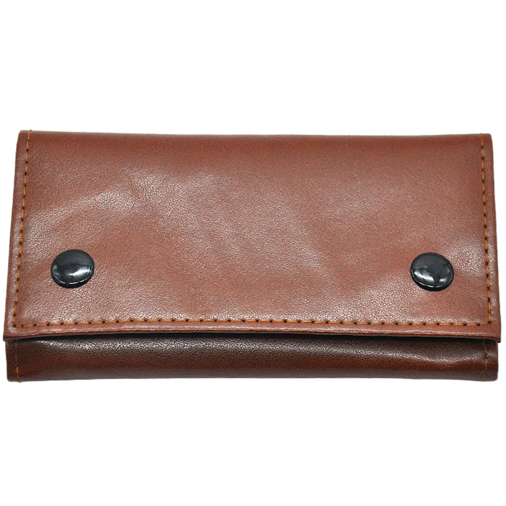 Brown Tobacco Bags Three-Layer Soft Leather Tobacco Pouch