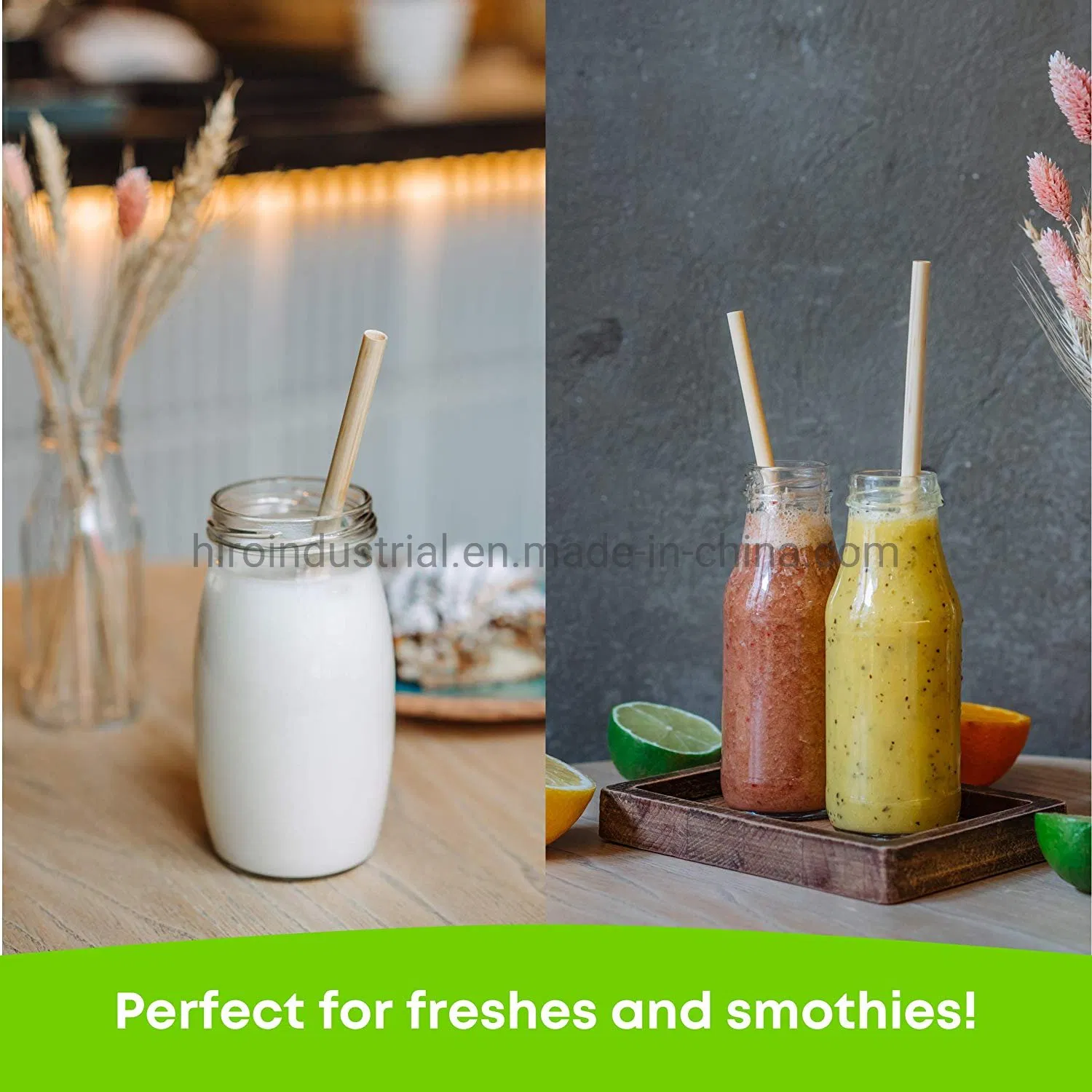 Eco-Friendly Wholesale 100% Organic Drinking Wheat Straws