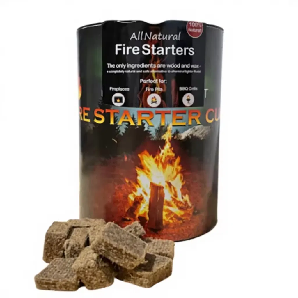 Natural Fire Starter Squares for Grills and Campfires
