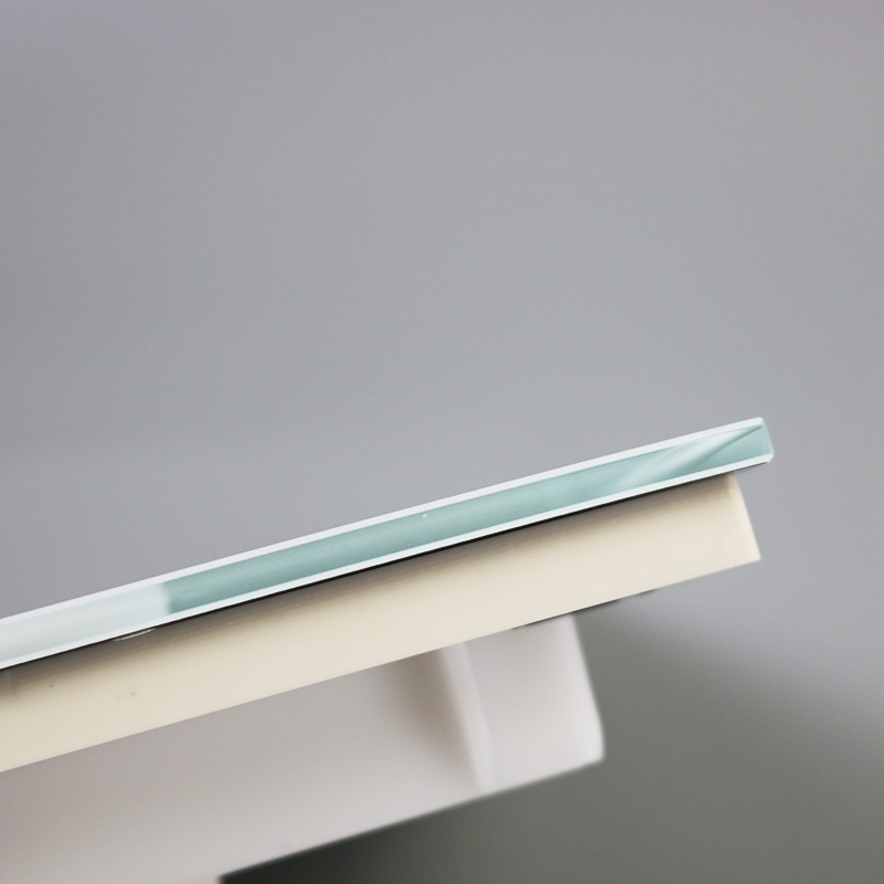 ABS concealed tank toilet button white glass Smart bathroom concealed plastic wall flush button panel
