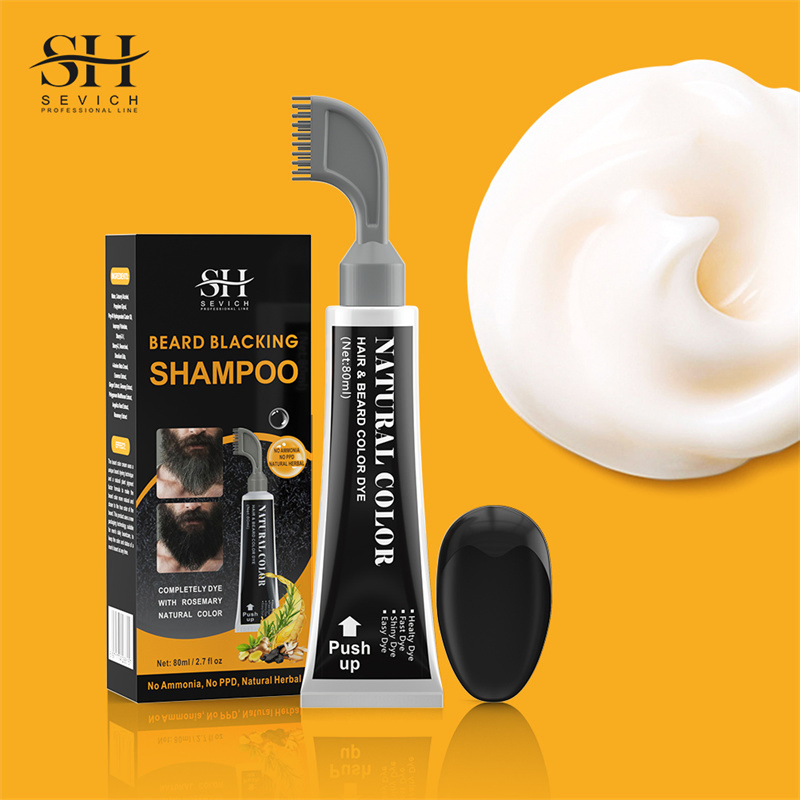 Easy Use Beard Color Men Hair Dye Color Semi-Permanent Beard Dye