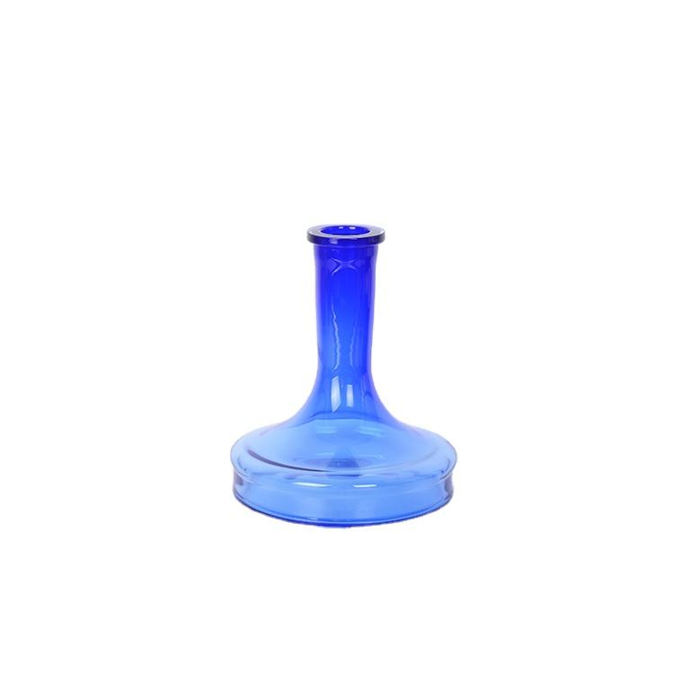 High Quality Wholesale Hookah Accessories Solid Color Glossy Glass Thick Bottom Shisha Base