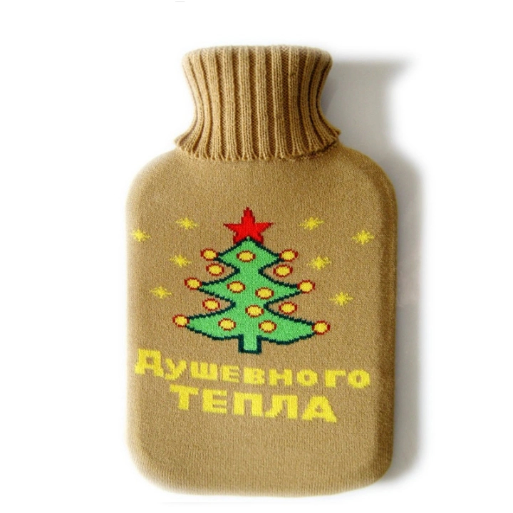 Hot Selling Classic Cheap Custom Pattern Soft Warm Knitted Cover for Rubber Hot Water Bottle Bag