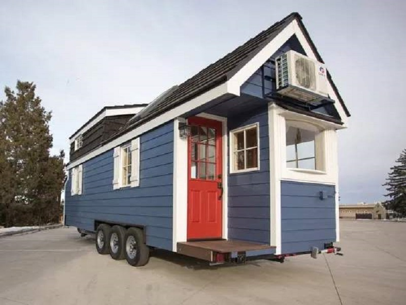Light Steel Structure Prefab Tiny House on Wheels Made in China
