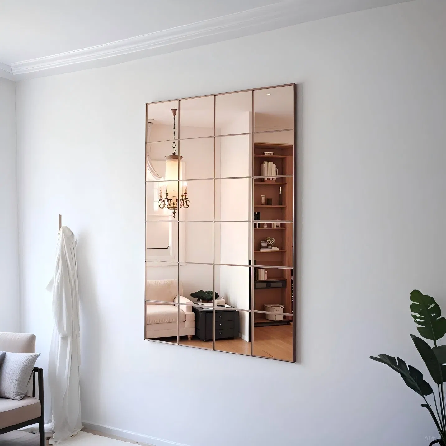 Самоклеящаяся мозаика из стеклянного зеркала