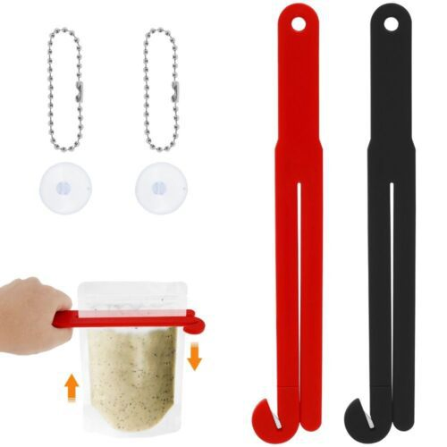 Stainless Steel Blade Food Bag Opener with Suction Cup