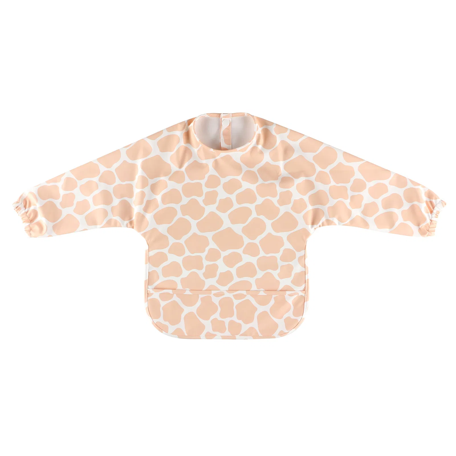 Easy Wipe Long Sleeve Feeding PU Bib for Baby