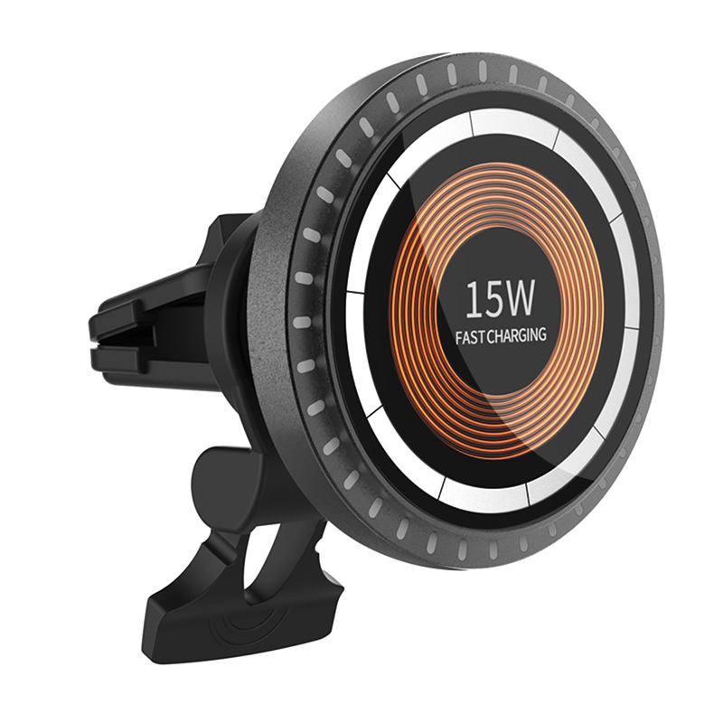 Магнитное автомобильное зарядное устройство 15W с вращением 360°