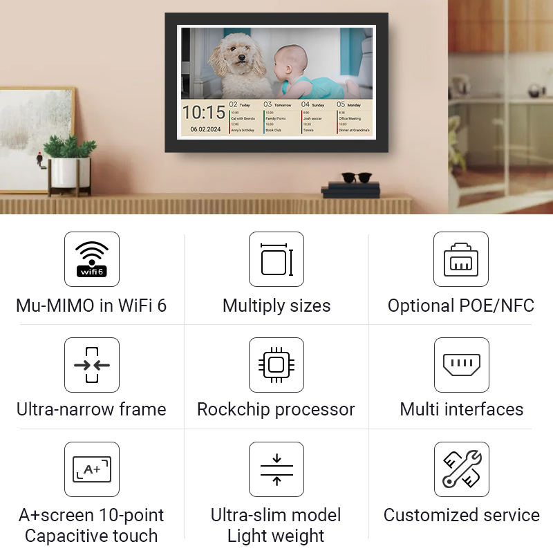 Home Digital Signage Rk3568 Tp Full Lamination Display