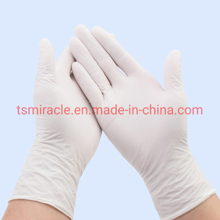 Powder Free White Disposable Non-Medical Nitrile Examination Gloves