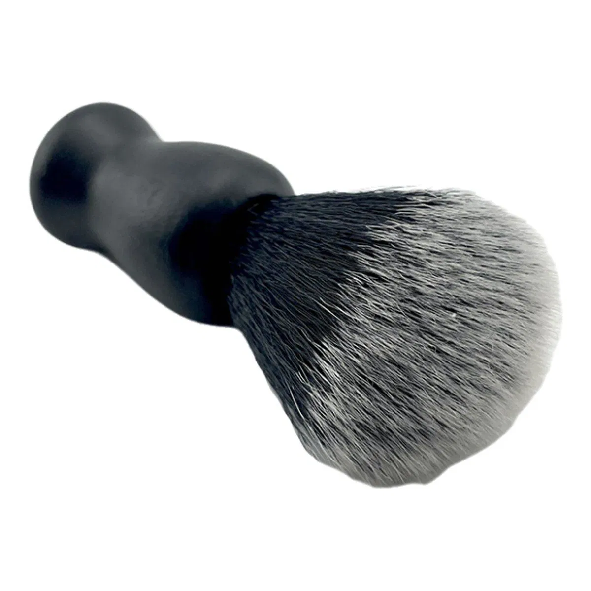 Custom Logo Wood Handle Barber Brush Facial Cleansing Hair Black Shaving Beard Brush for Men