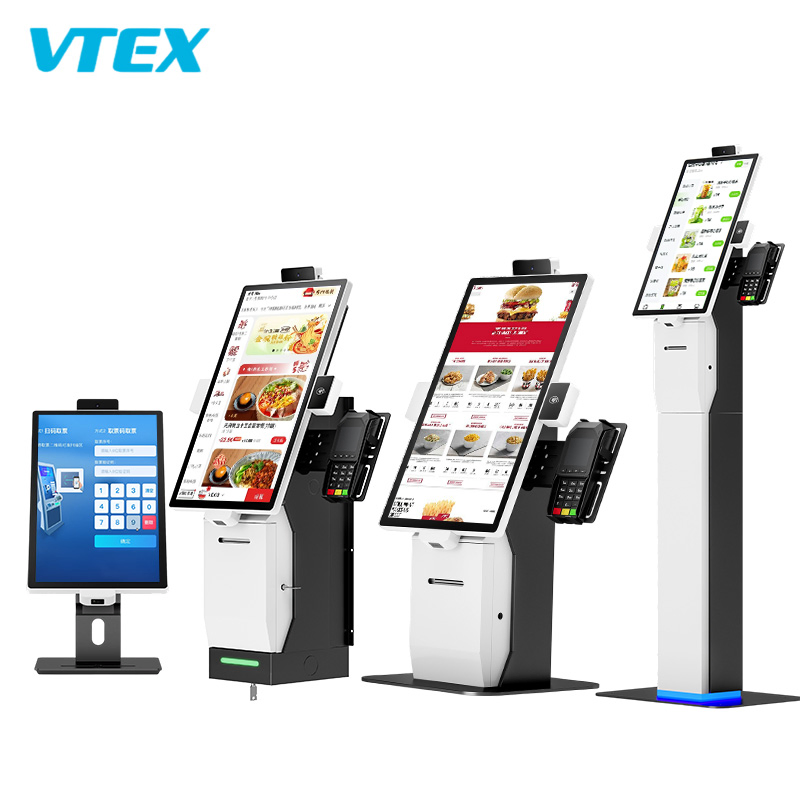 Customizable Floor Standing Kiosk 15.6 21.5 23.8" Self Service Ordering Payment Kiosk Machine