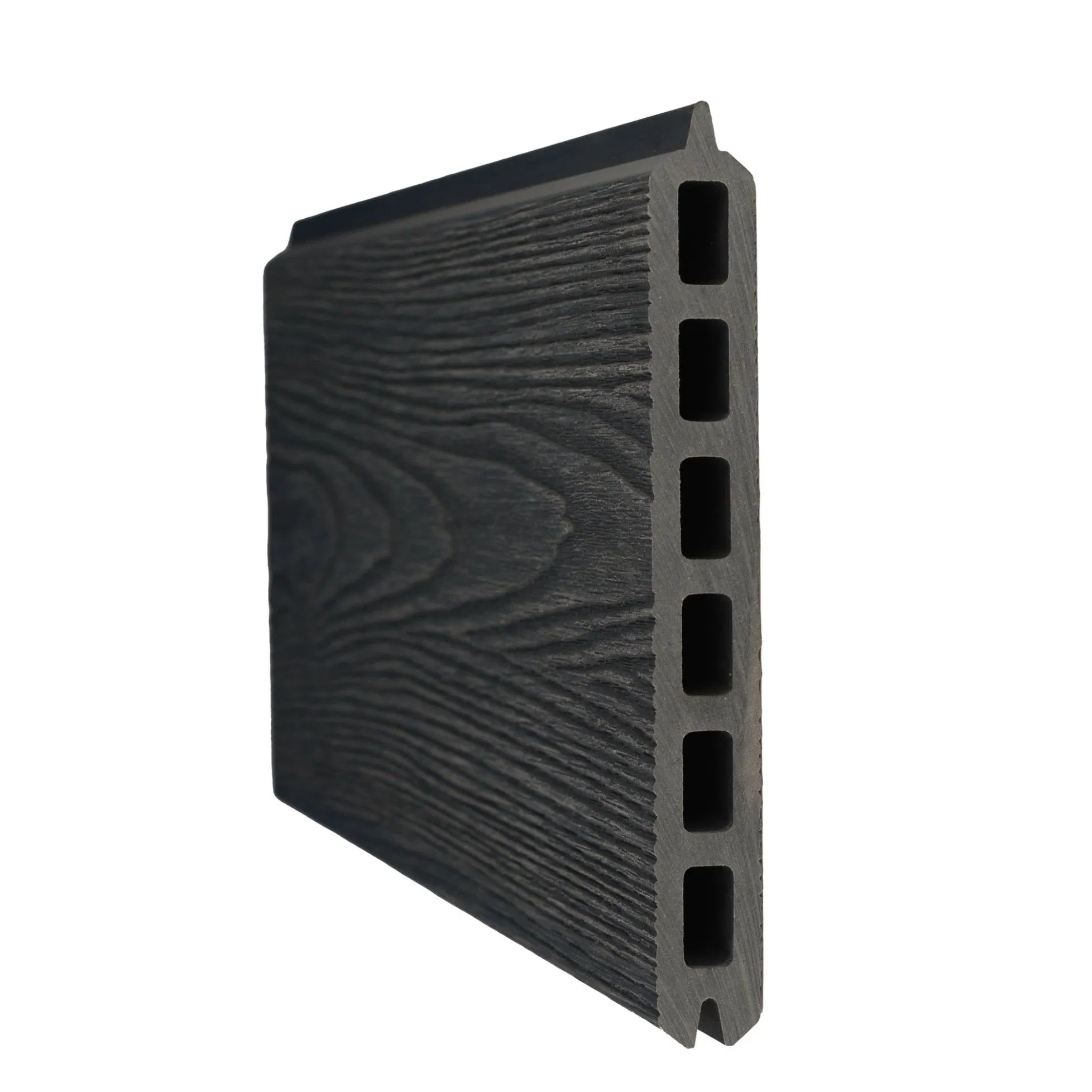 Anti-Scratch Wholesale Outdoor Shiplap Uncapped Privacy Composite Fencing WPC Fence Board 6"